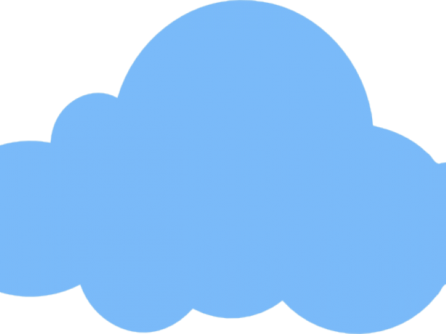 Cloud Clipart Computer - Cloud Flat Png (640x480), Png Download