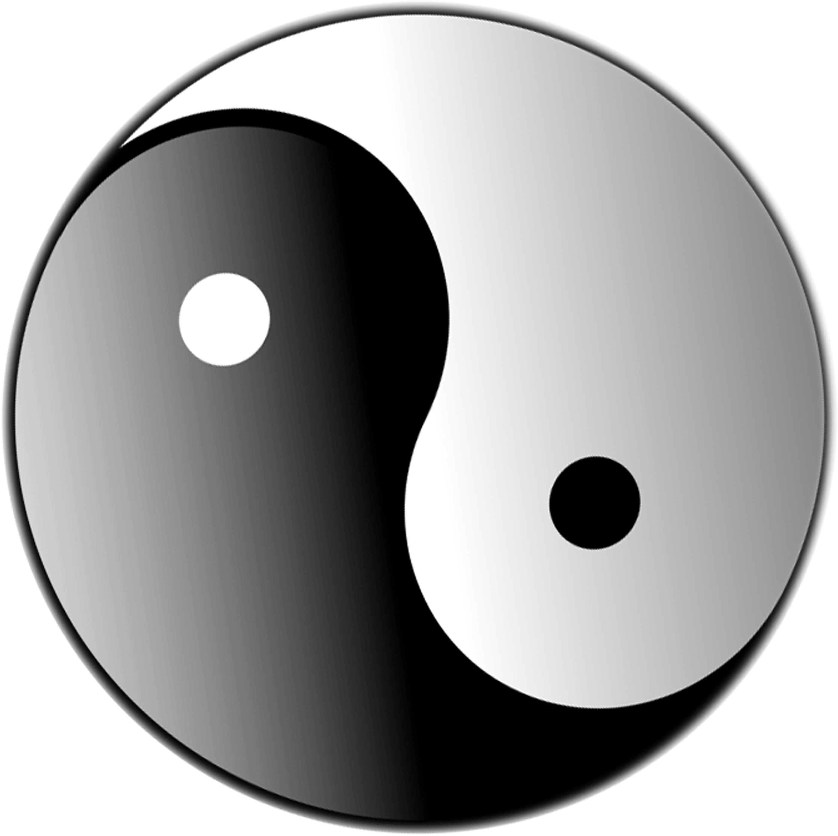 Yin Yang Logo - White And Black Yin Yang Png (3333x3333), Png Download