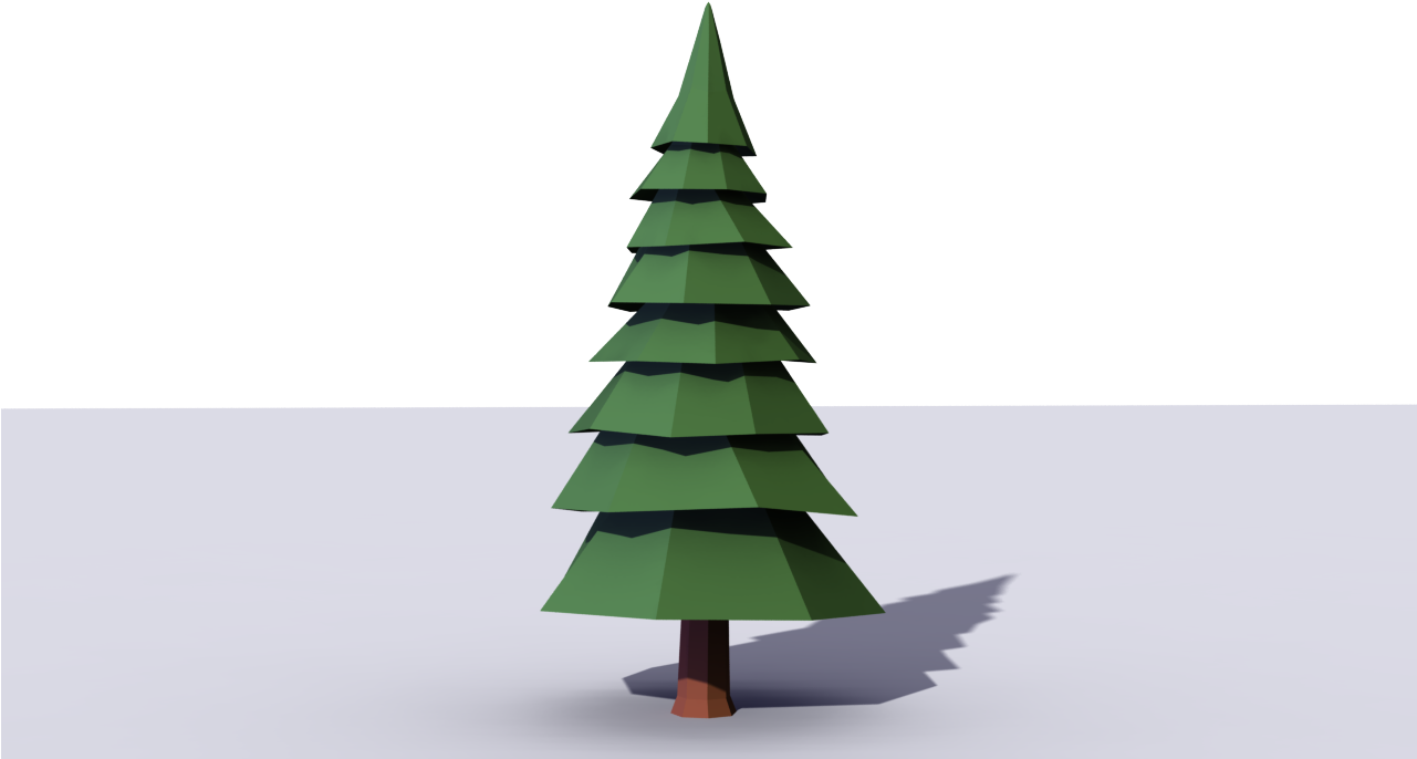 Pine Tree 10 - Low Poly Group Of Tree Png (1280x720), Png Download