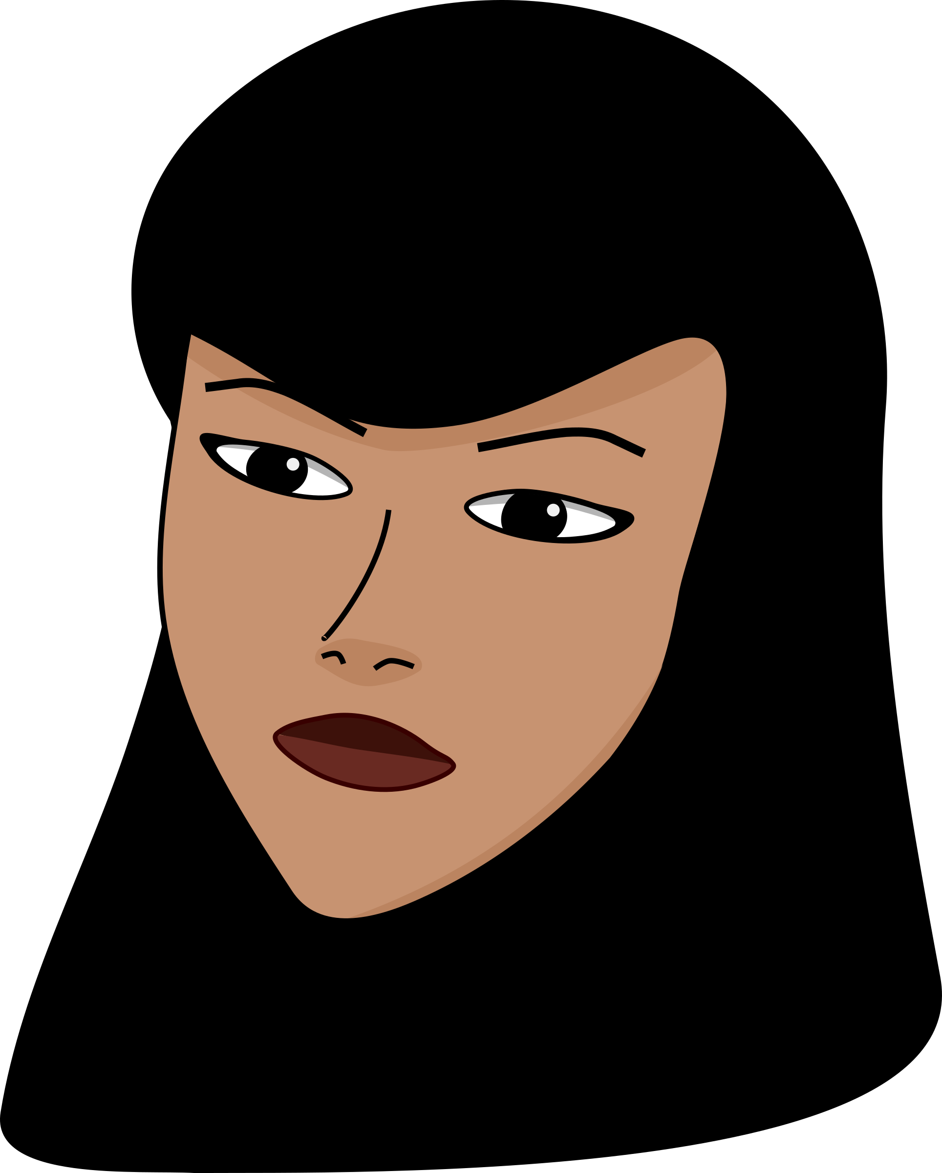 Banner Royalty Free Download Woman Head Big Image Png - Muslim Woman Clipart (1928x2400), Png Download