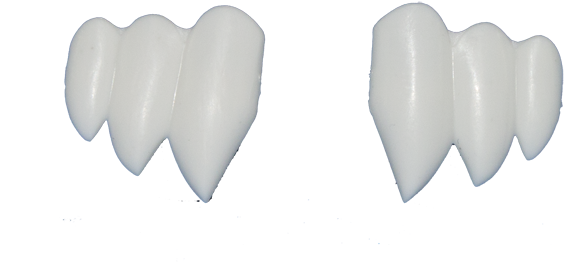 Png Fangs Transparent Fangs - Graphics (600x313), Png Download