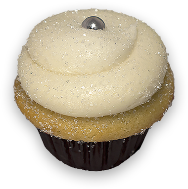 A Delightfully Light And Airy Champagne Cake, Paired - Cupcake (400x400), Png Download