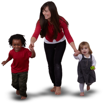 Children Playing Png - Mother Children Png (350x355), Png Download
