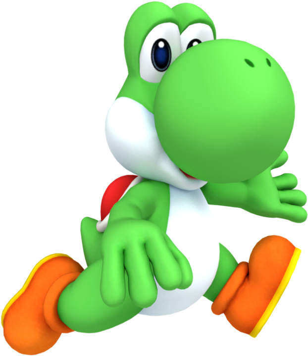 Yoshi Clipart Run - Super Crown Nintendo (779x1026), Png Download