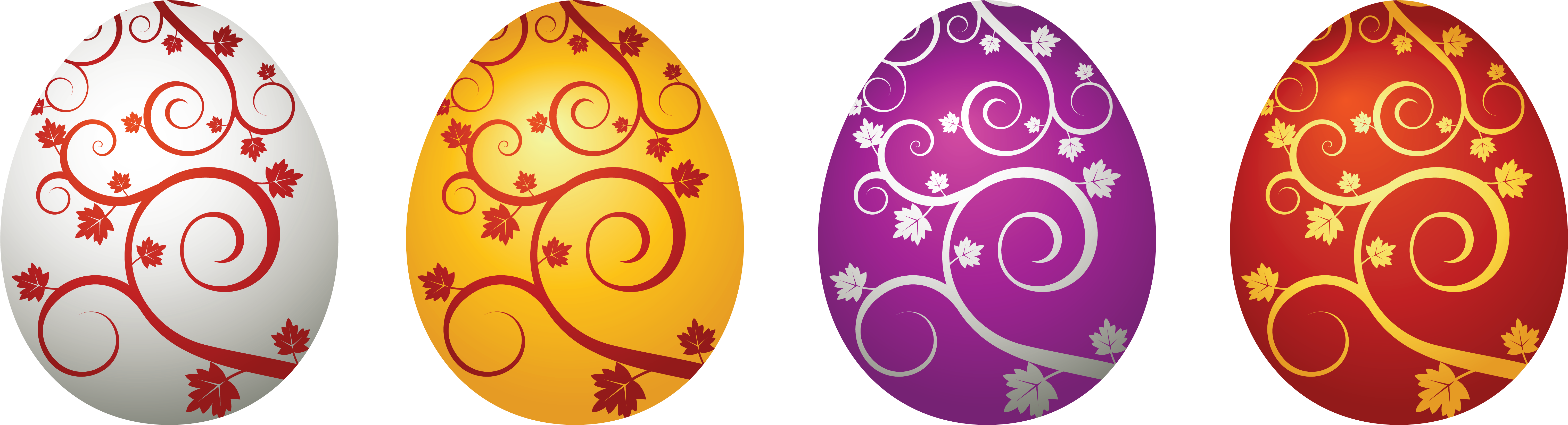 Easter Egg Clipart (6207x1870), Png Download