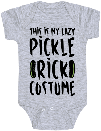 This Is My Lazy Pickle Rick Costume Baby Onesy - Satanic Onesie (484x484), Png Download