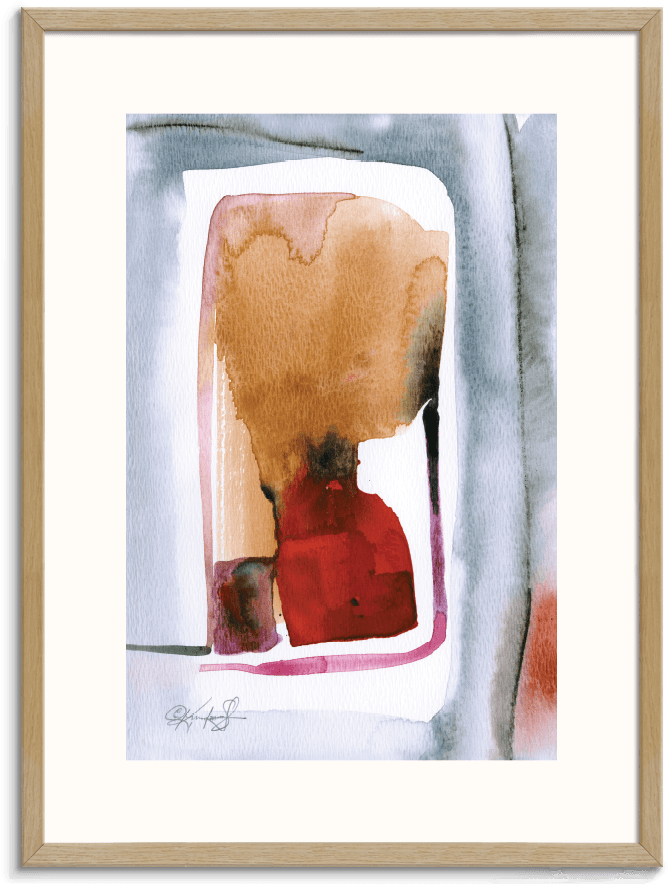 Kathy Morton Stanion Watercolor Abstraction - Artist Lane Watercolor Abstraction 228 By Kathy Morton (900x900), Png Download