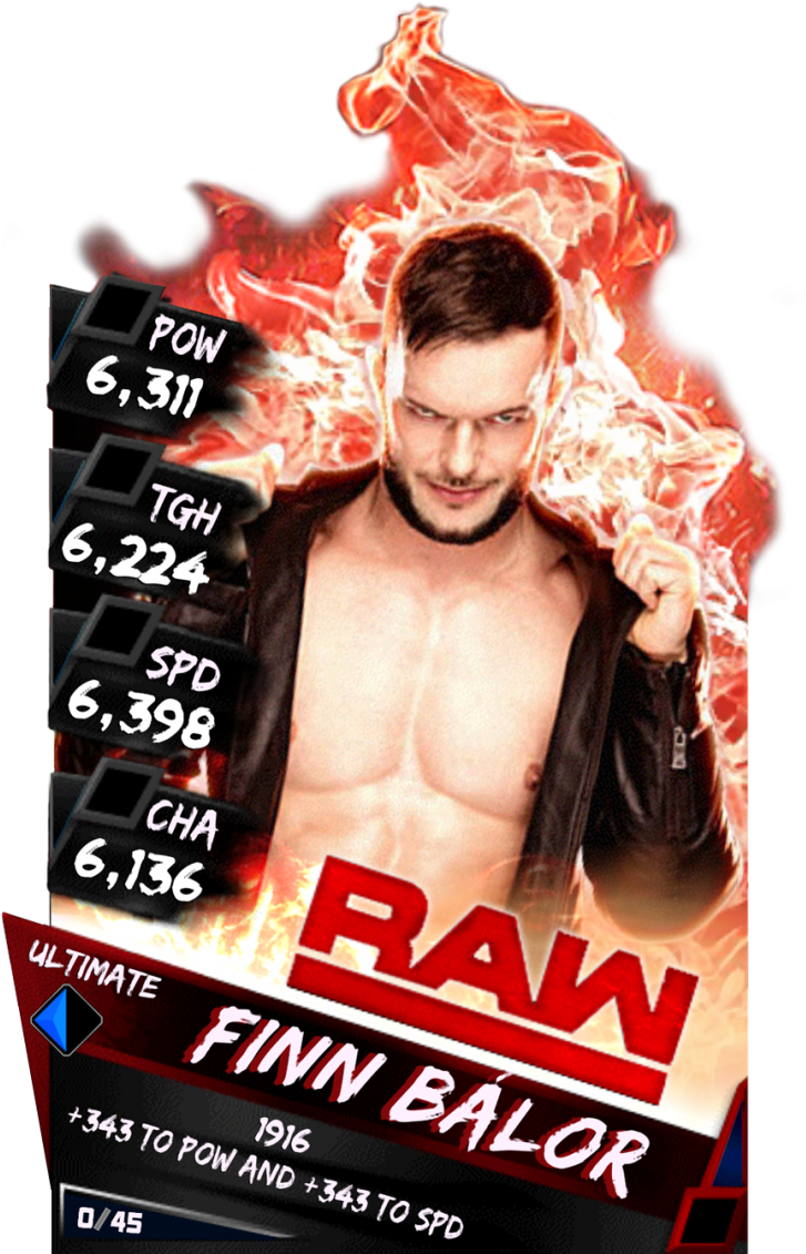 Finnbalor S3 14 Wrestlemania33 Supercard Finnbalor - Wwe Supercard Ultimate Nia Jax (733x1158), Png Download