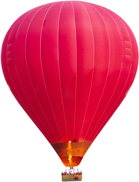 Download Transparent Red Hot Air Balloon Png - PNGkit