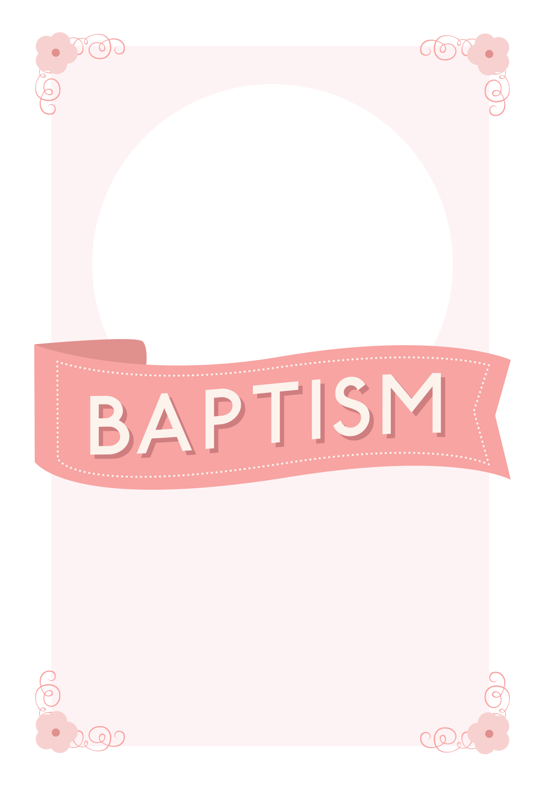 Free Printable Baptism & Christening Invitation Template - Retirement (1080x1560), Png Download