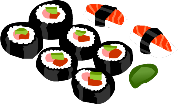Sushi Mix - Club Penguin Sushi (600x370), Png Download