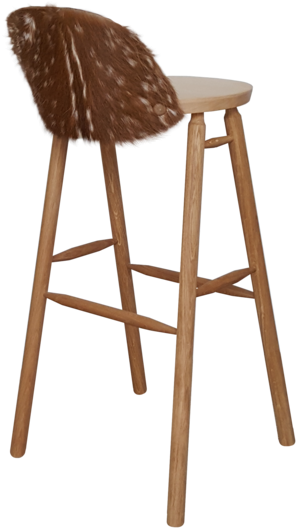 Blond Deer Chair - Stool (750x737), Png Download