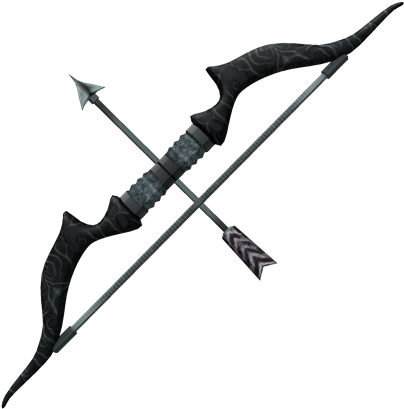 Shadow Archer's Bow - Roblox Bow And Arrow (420x420), Png Download