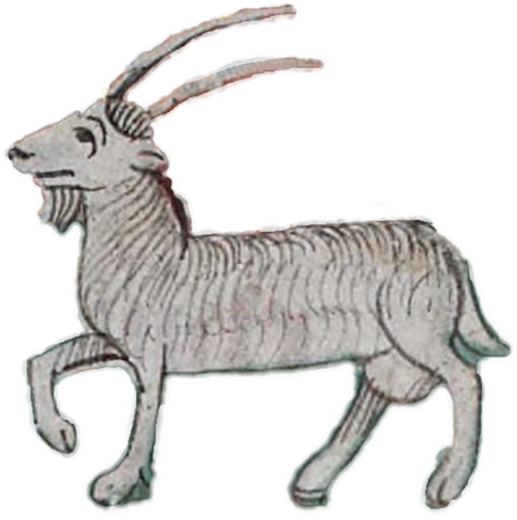 Goat Visual Arts Caprinae Glitch Art - Clip Art (746x750), Png Download