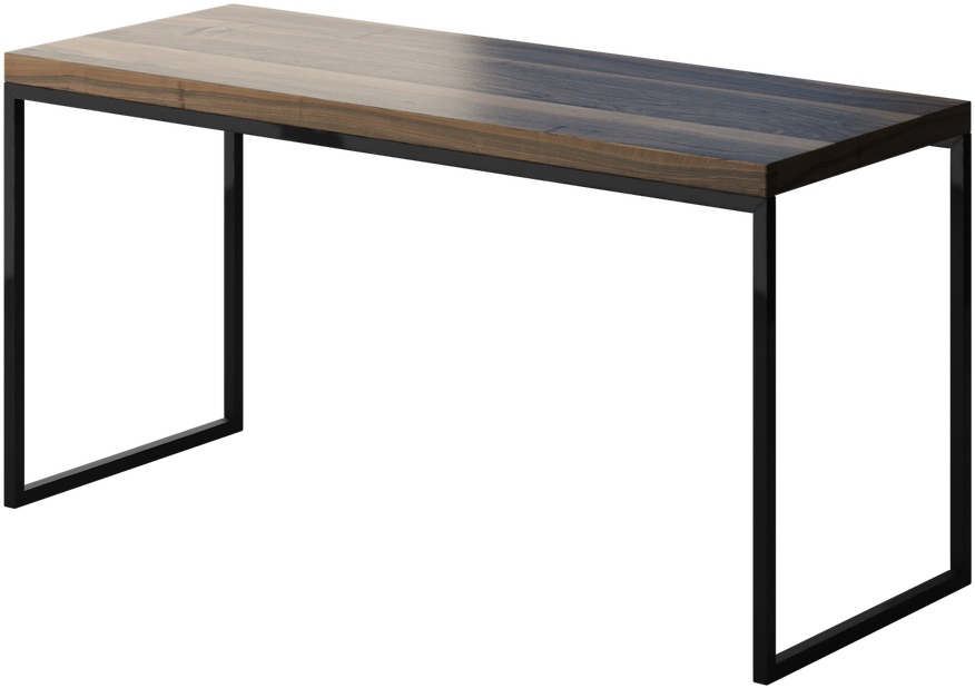 Svg Freeuse Library Industrial Chic Modern Desk - Noir Havana Dining Table (1280x847), Png Download