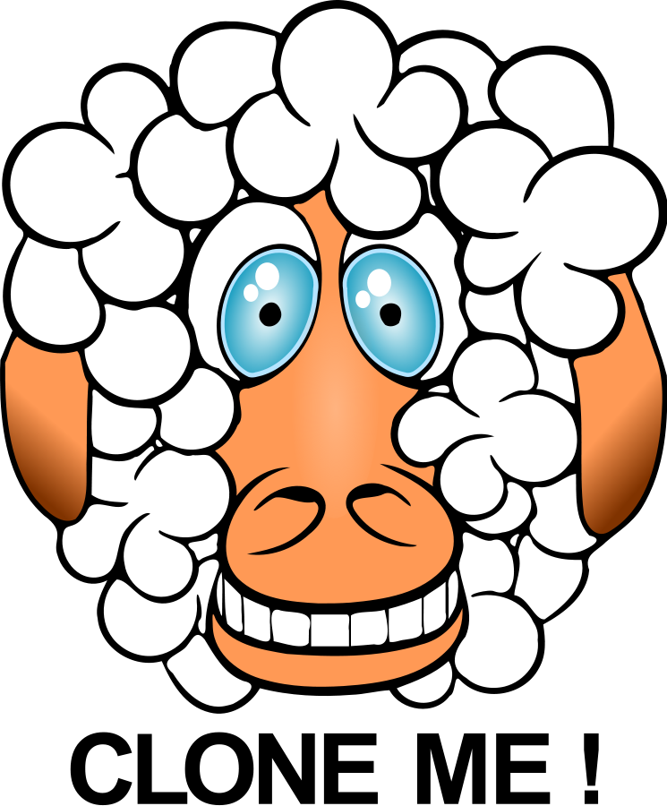 This Free Clipart Png Design Of Funny Sheep (745x900), Png Download