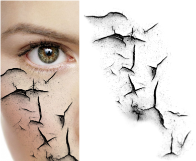 Glass Crack Png Broken Glass Overlay Png Create Cracked - Cracked Overlay (400x320), Png Download