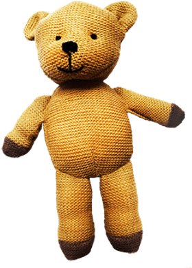 Toy Story Png Stickpng Vintage Knitted Teddy - Teddy Bear Vintage Png (400x400), Png Download