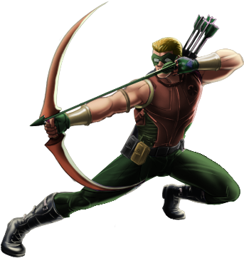 Connor Hawke-green Arrow - Marvel Avengers Alliance Green Arrow (342x370), Png Download