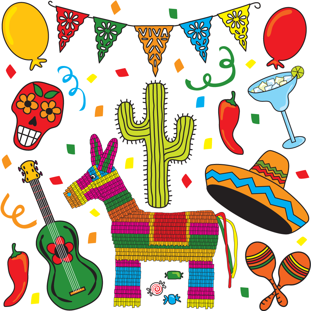 115 Images About Mexico ♥ On We Heart It - Fiesta Clip Art (1008x1008), Png Download