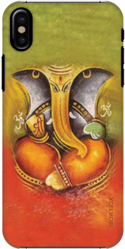 Ganesha Colorful Mix Slim Back Cover For Apple Iphone - Ganesh Painting (300x400), Png Download
