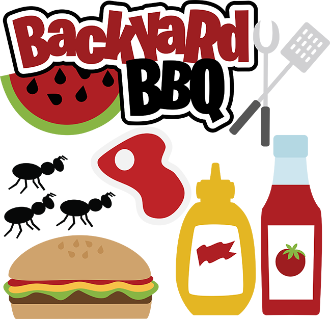 Backyard Bbq Svg Files For Scrapbooking Cardmaking - Free Backyard Bbq Clipart (648x626), Png Download