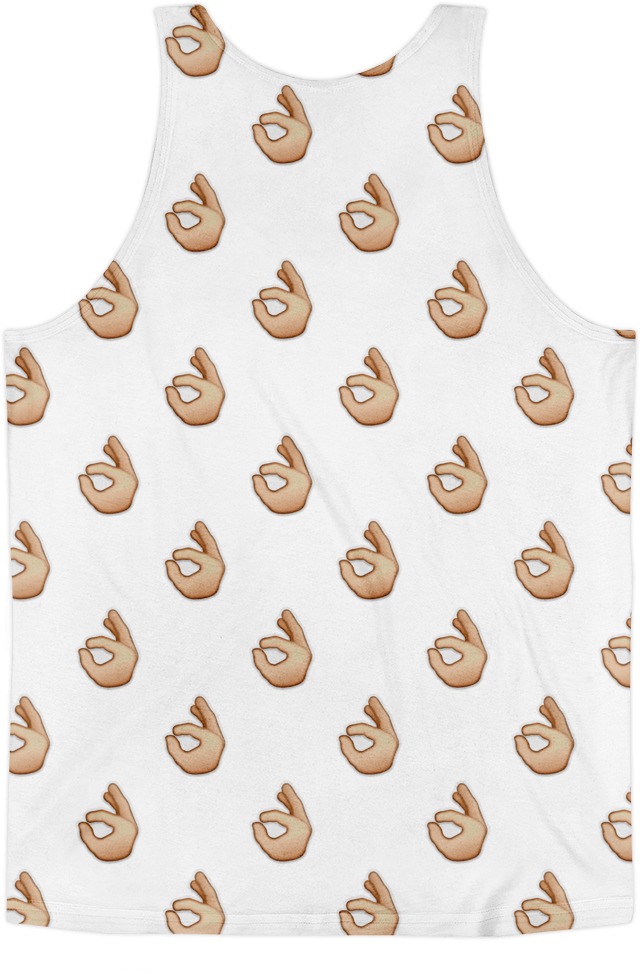 All Over Emoji Tank Top - Emoji (1000x1000), Png Download