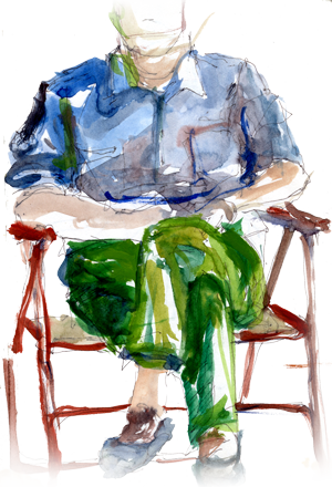 "my Father Once Criticized Me For Painting A Portrait - Watercolor Paint (300x440), Png Download