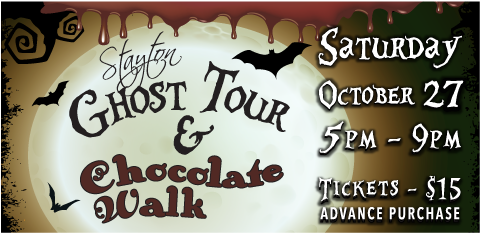 2nd Annual Stayton Ghost Tour And Chocolate Walk - Oregon (587x697), Png Download