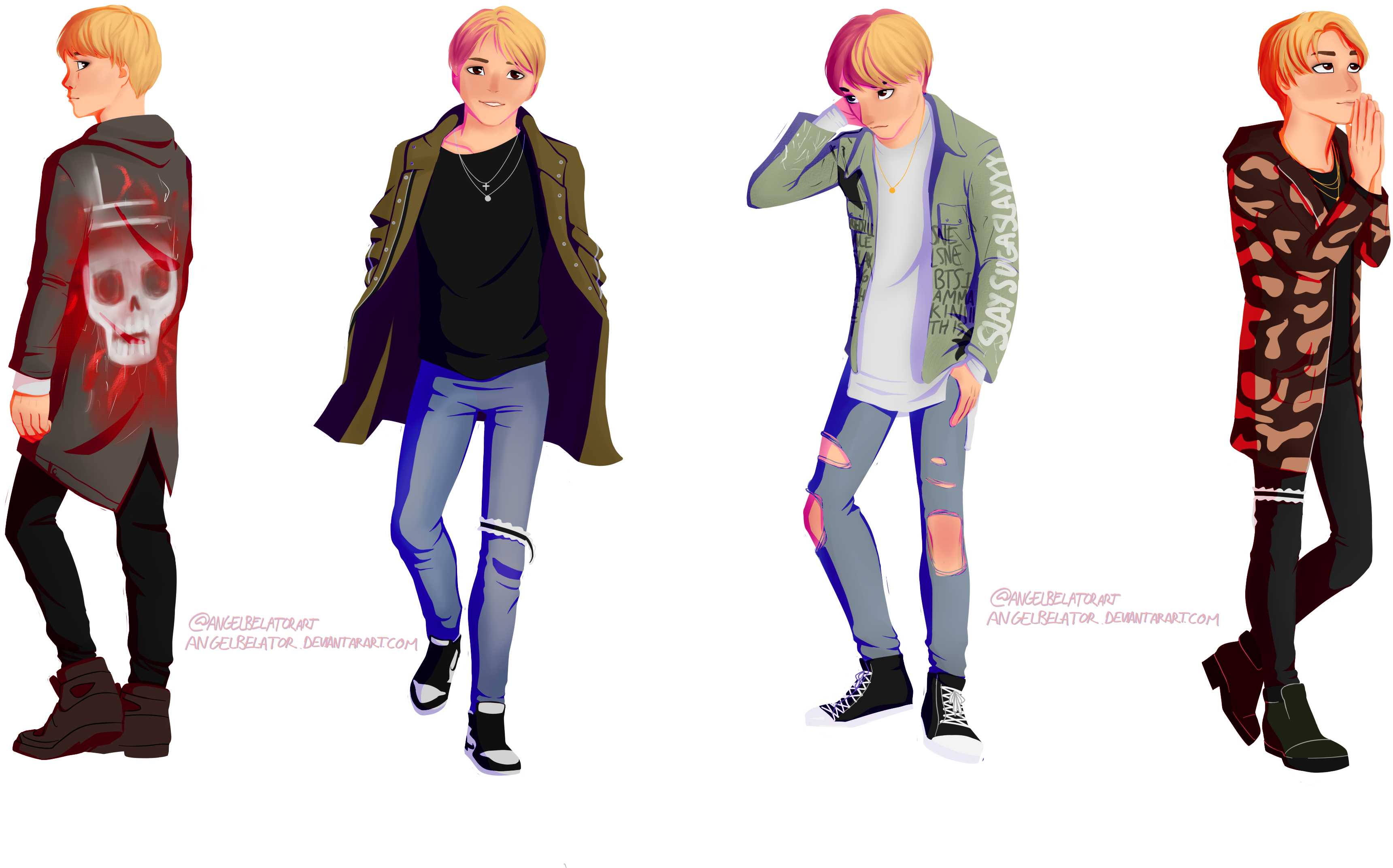 Agust D Outfits By Angelbellator On Deviantart (4264x2405), Png Download