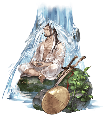 Jin A - Granblue Fantasy (456x400), Png Download