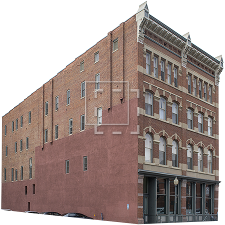 Brick Building Png - Cut Out City Png (450x450), Png Download