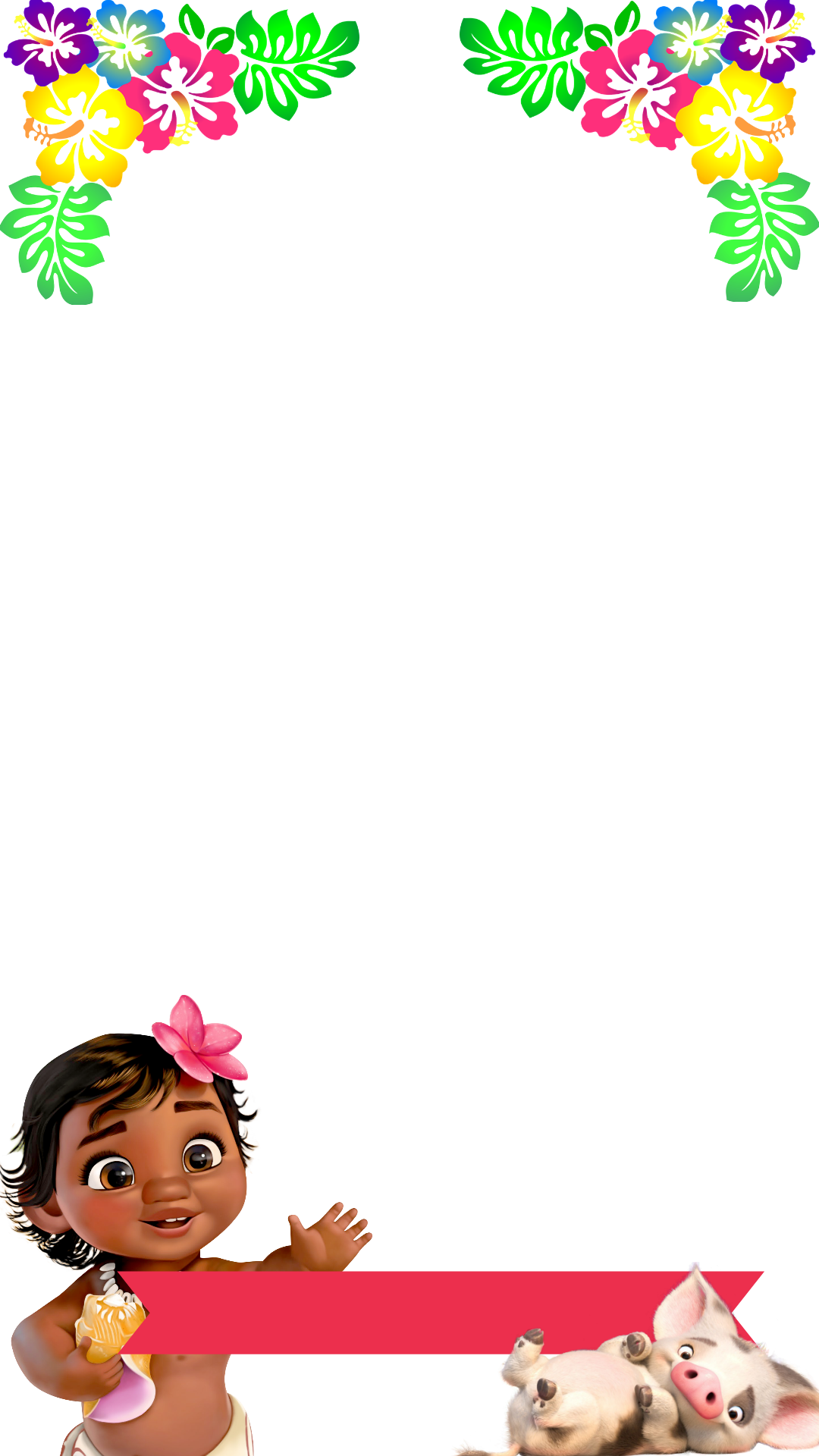 Moana Birthday - Free Moana Snapchat Filters (1080x1920), Png Download