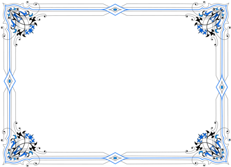 Borders And Frames Computer Icons Picture Frames Navy - اطارات ازرق (483x340), Png Download