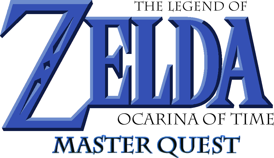 The Legend Of Zelda Ocarina Of Time Master Quest - Legend Of Zelda Logo Font (931x539), Png Download