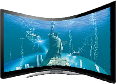 Let's Be Rational About These Curved Screen Televisions - Curved Screen (400x310), Png Download