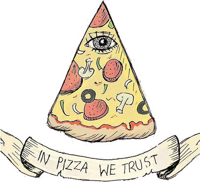 Illuminati Pizza - Transparent Tumblr Pizza (407x407), Png Download