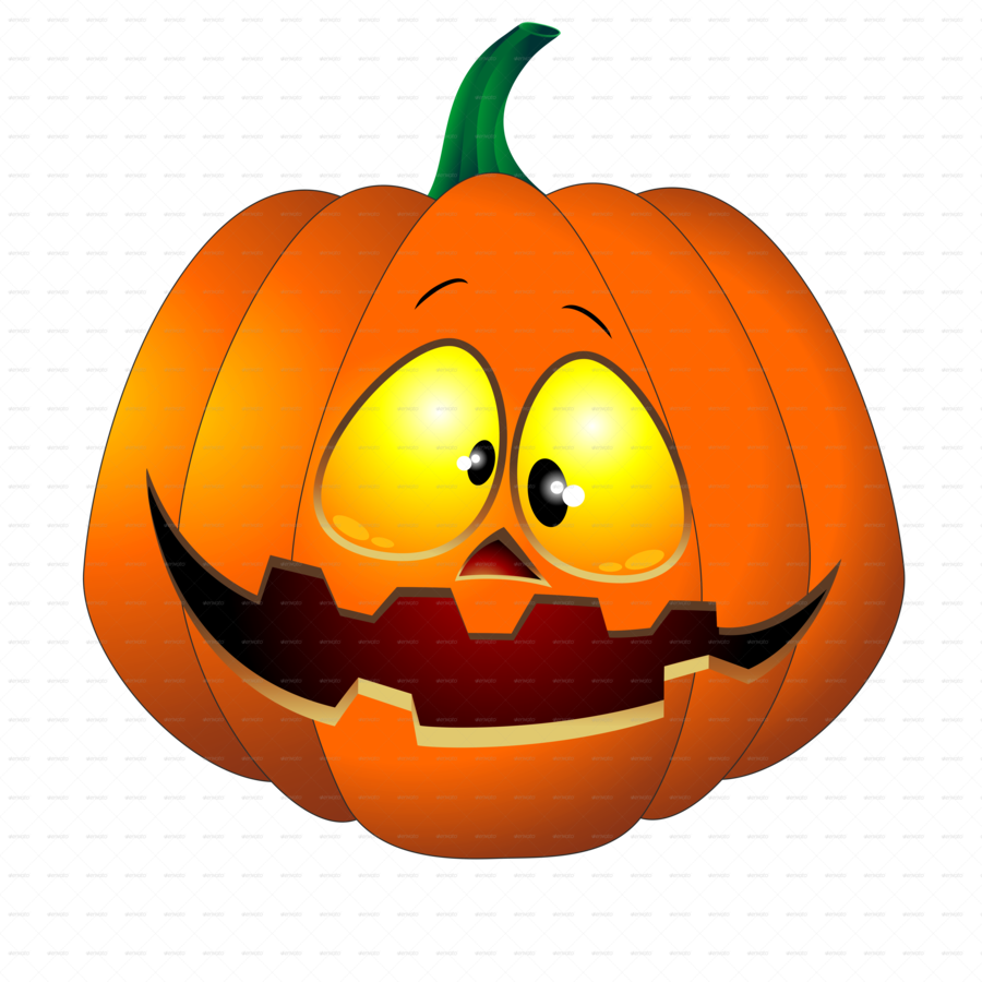 Pumpkin Clipart Jack O' Lantern Pumpkin Carving - Halloween Pumpkin Cartoon (900x900), Png Download