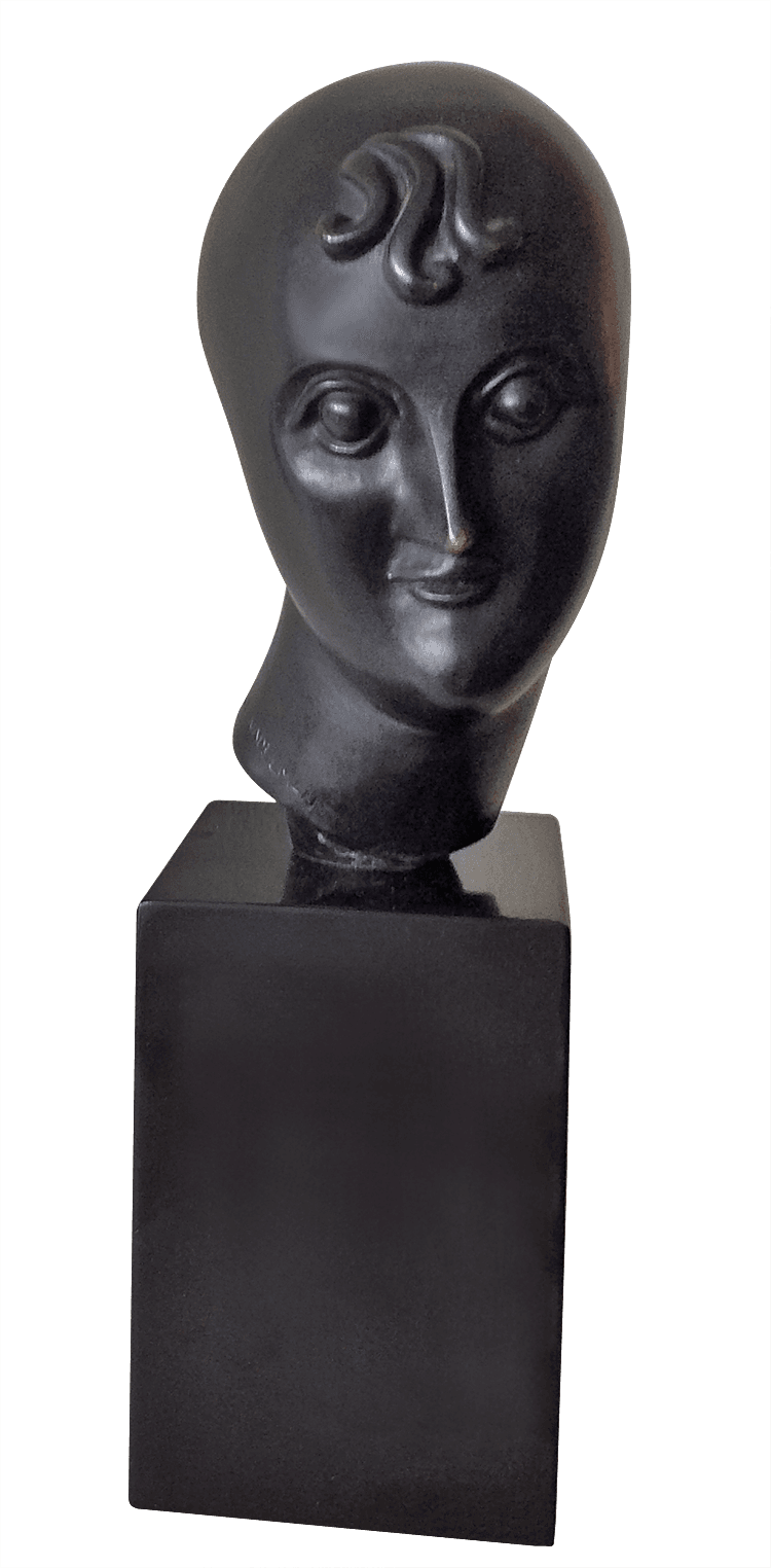 Elie Nadelman Head Of A Woman, Possibly 1916 - Bust (750x1524), Png Download