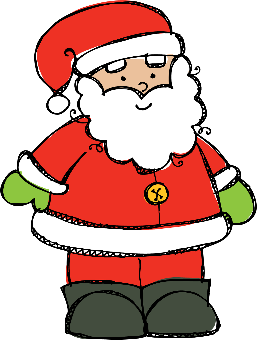 18 Santa Png Free Cliparts Th - Santa Clipart (1069x1414), Png Download
