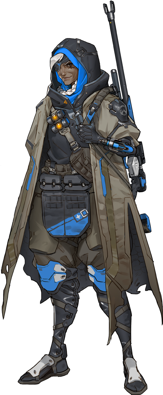 Ana Overwatch Reference Sheet (528x1287), Png Download