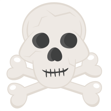 Skull & Crossbones Svg Cutting Files For Scrapbooking - Cartoon (432x432), Png Download