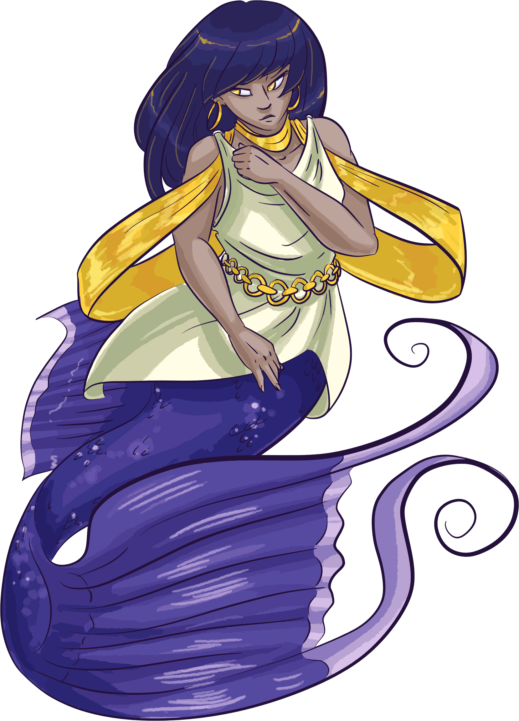 This Free Icons Png Design Of Cartoon Mermaid (1658x2302), Png Download