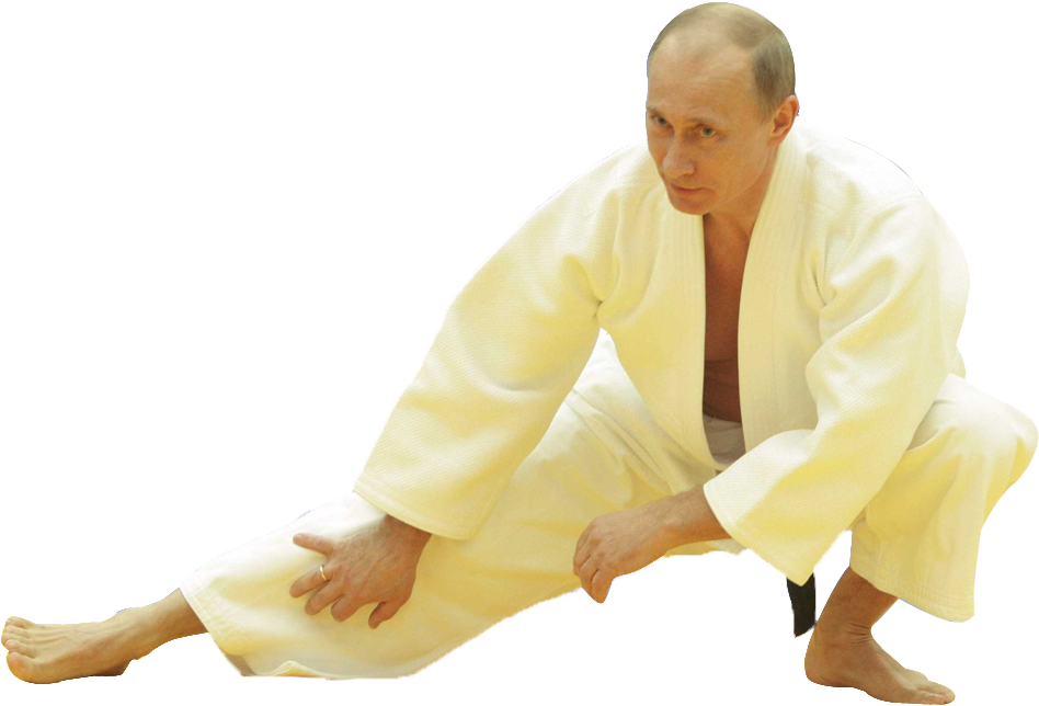 Personvladimir Putin In Judo Attire - Putin Cutout (1000x750), Png Download