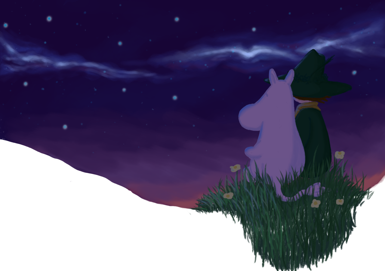 Mooms And Stars, Stars And Mooms - Illustration (1280x902), Png Download