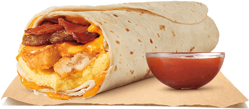 Egg-normous Burrito™ - Egg Normous Burrito Burger King (500x540), Png Download