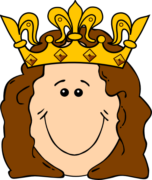 Cartoon Queen Crown Svg Clip Arts 504 X 596 Px (504x596), Png Download
