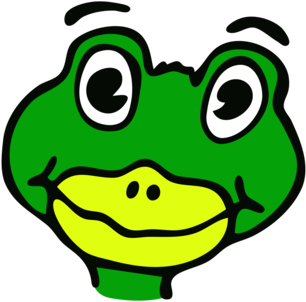 Frog Toad Drawing Cartoon Computer Icons - Lizard Face Cartoon Drawing (366x340), Png Download