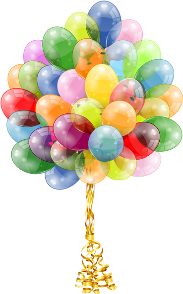 Clip Transparent Library Transparent Bunch Image Ballooning - Transparent Balloon (374x600), Png Download