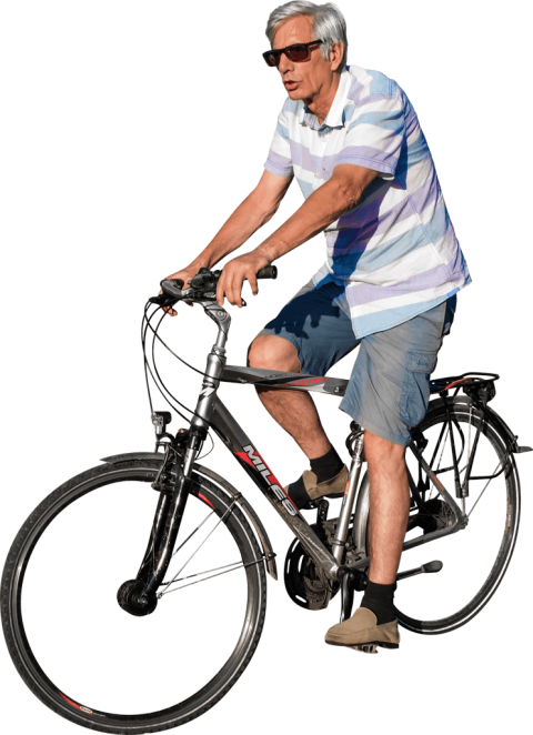 Free Png Cycling In The Sunset Png Images Transparent - People Cycling Png (480x662), Png Download